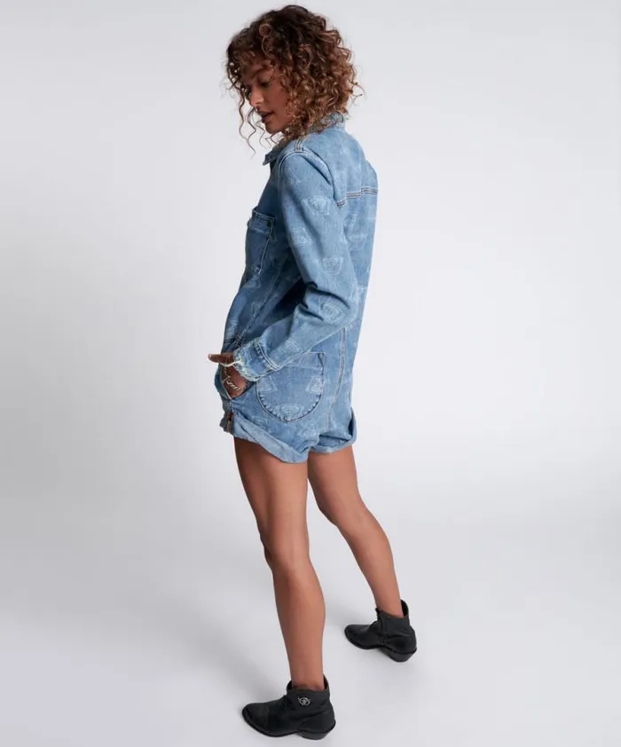 Women MEDUSA PROPHECY JUMPSUIT One Teaspoon Denim Jumpsuits Women MEDUSA PROPHECY JUMPSUIT One Teaspoon Denim Jumpsuits