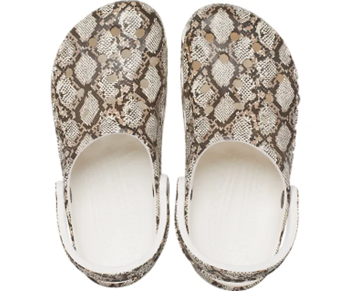 WomenMen Crocs Baya Seasonal Printed Clog Oyster Mushroom Clogs