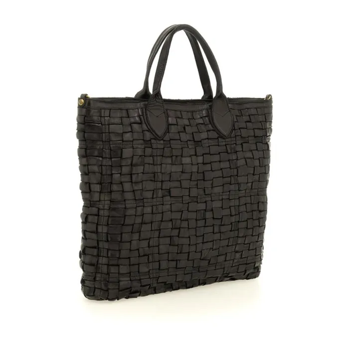 WomenMen Edera Black Campomaggi ShoppersTote Bags WomenMen Edera Black Campomaggi ShoppersTote Bags