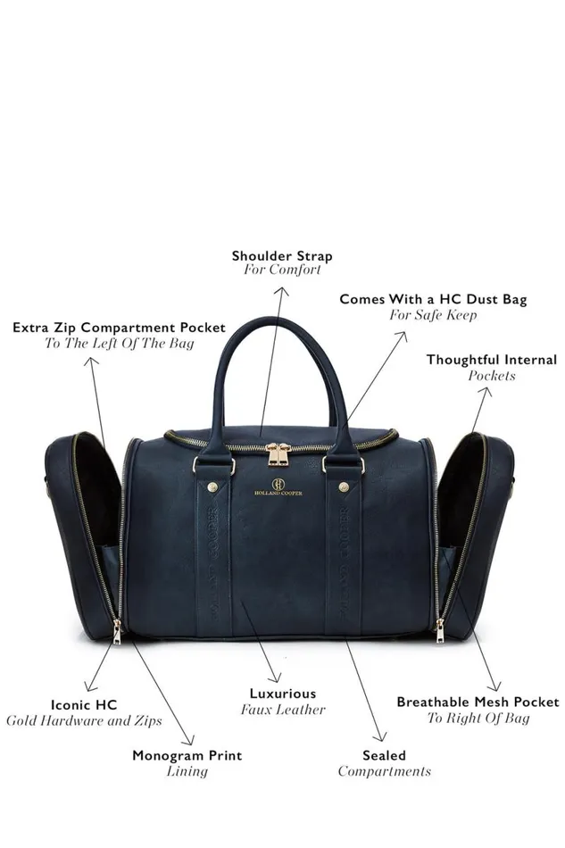 WomenMenEquestrian Bags Holland Cooper Equestrian KitTravel Bag Ink Navy