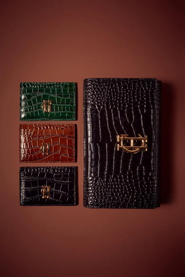 WomenMen Small Leather Goods Holland Cooper Chelsea Card Holder Tan Croc WomenMen Small Leather Goods Holland Cooper Chelsea Card Holder Tan Croc