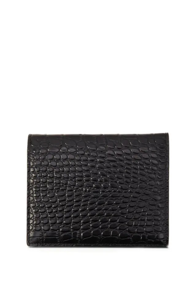 WomenMen Small Leather Goods Holland Cooper Chelsea Wallet Black Croc WomenMen Small Leather Goods Holland Cooper Chelsea Wallet Black Croc