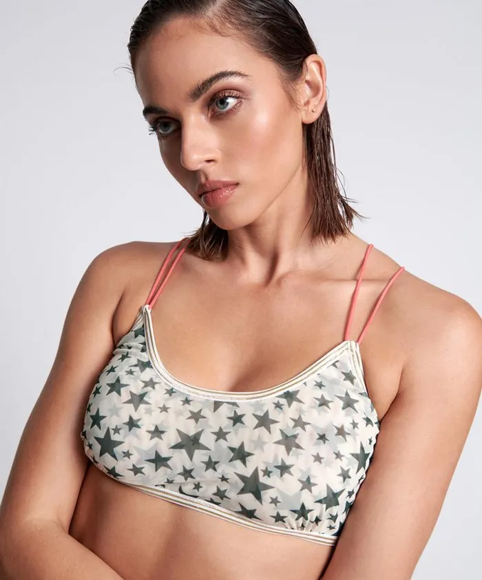 Women MESH LOLA BRALETTE KHAKI One Teaspoon Intimates