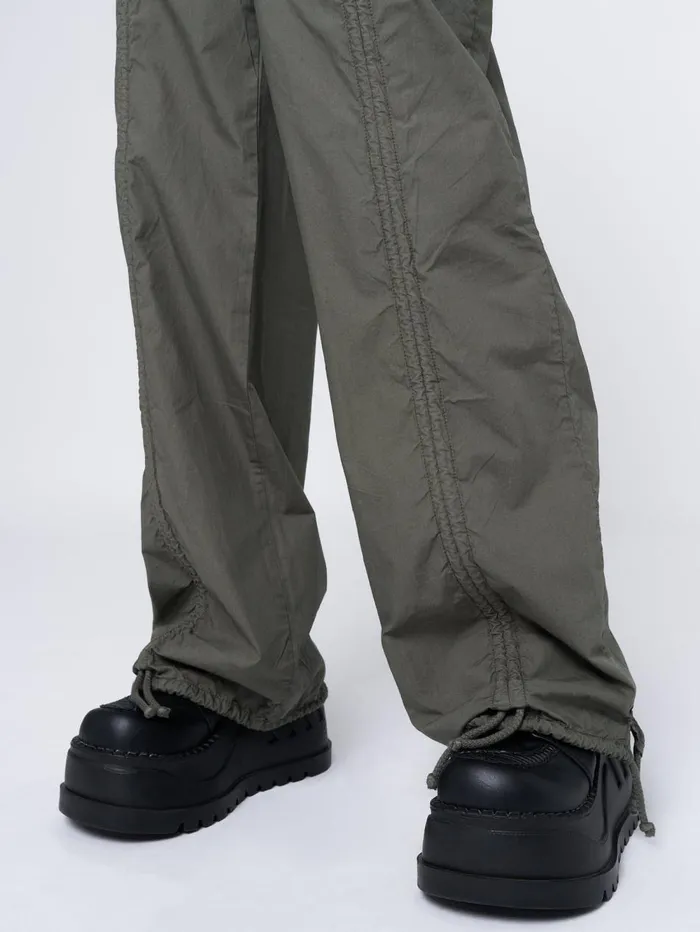Women Minga London Bottoms Bea Green Ruched Front Pants