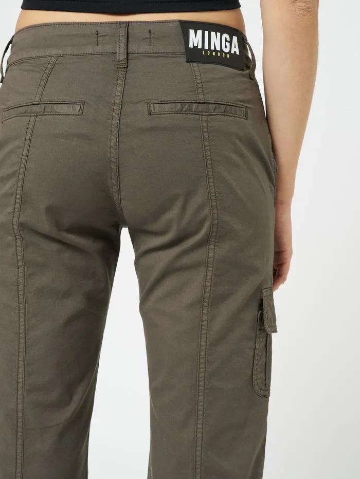 Women Minga London Bottoms Eve Brown Y2K Cargo Pants