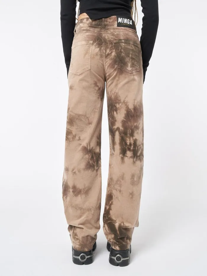 Women Minga London Bottoms Haze Tie Dye Velvet Pants