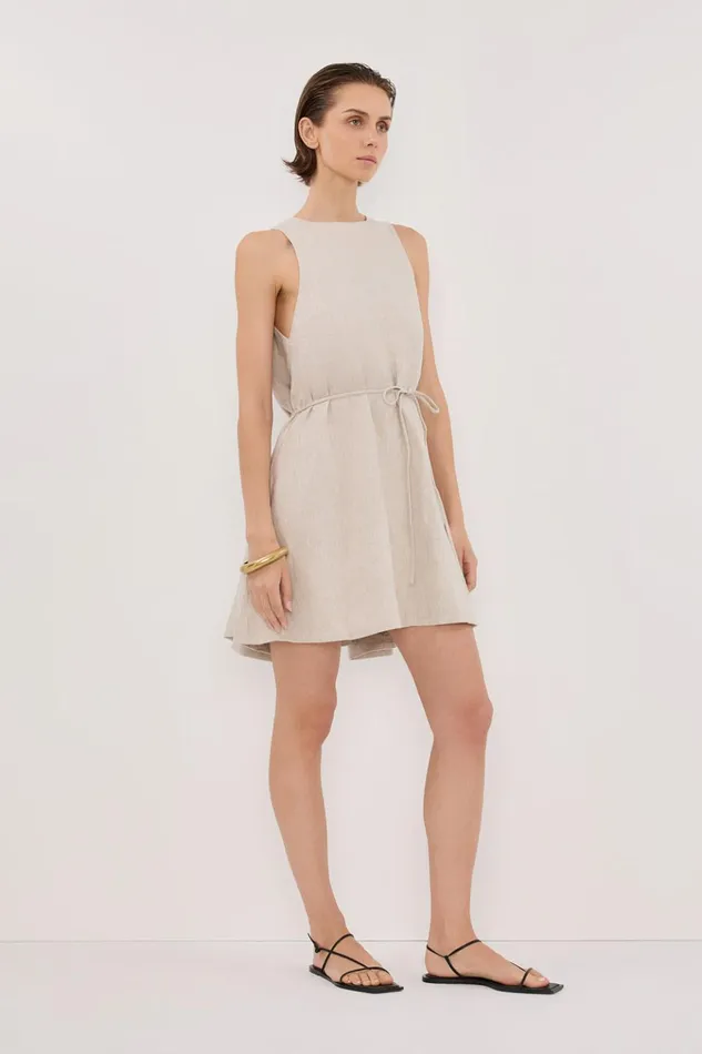 Women Mini Dresses DISSH ISABELLE NATURAL MINI LINEN DRESS