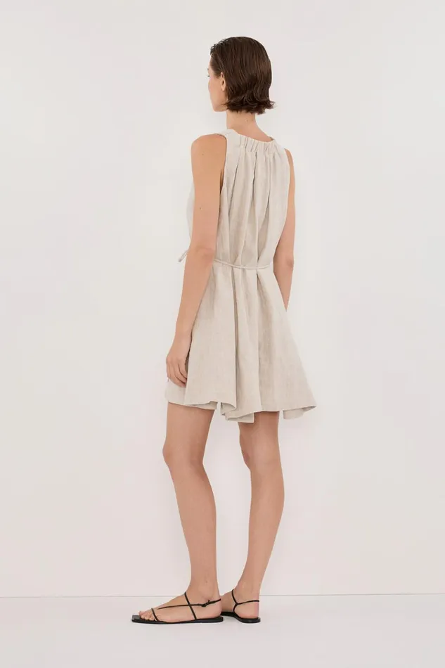 Women Mini Dresses DISSH ISABELLE NATURAL MINI LINEN DRESS