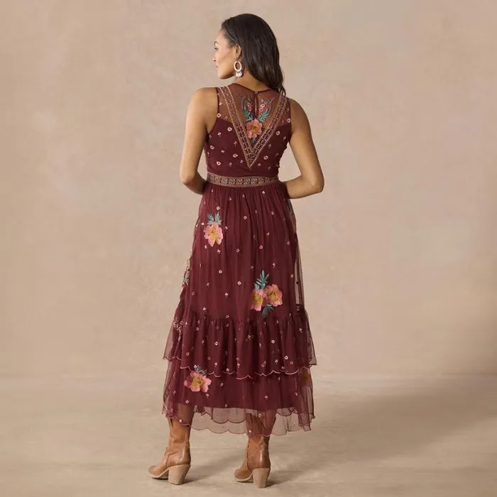 Women Miraflores Mesh Dress Petite Brandy Sundance Catalog Dresses and Jumpsuits Women Miraflores Mesh Dress Petite Brandy Sundance Catalog Dresses and Jumpsuits