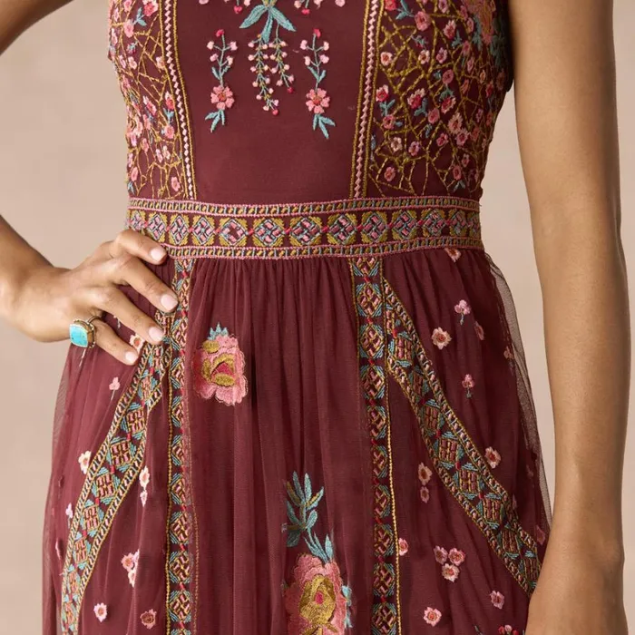 Women Miraflores Mesh Dress Petite Brandy Sundance Catalog Dresses and Jumpsuits Women Miraflores Mesh Dress Petite Brandy Sundance Catalog Dresses and Jumpsuits