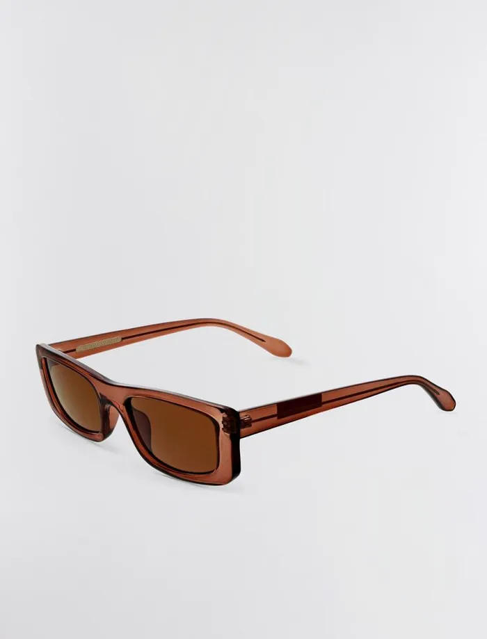 Women Modern Icon Rectangle Sunglasses Blush BCBG Sunglasses
