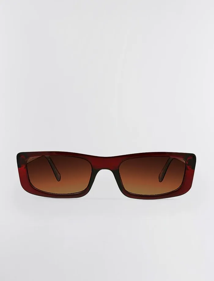 Women Modern Icon Rectangle Sunglasses Blush BCBG Sunglasses