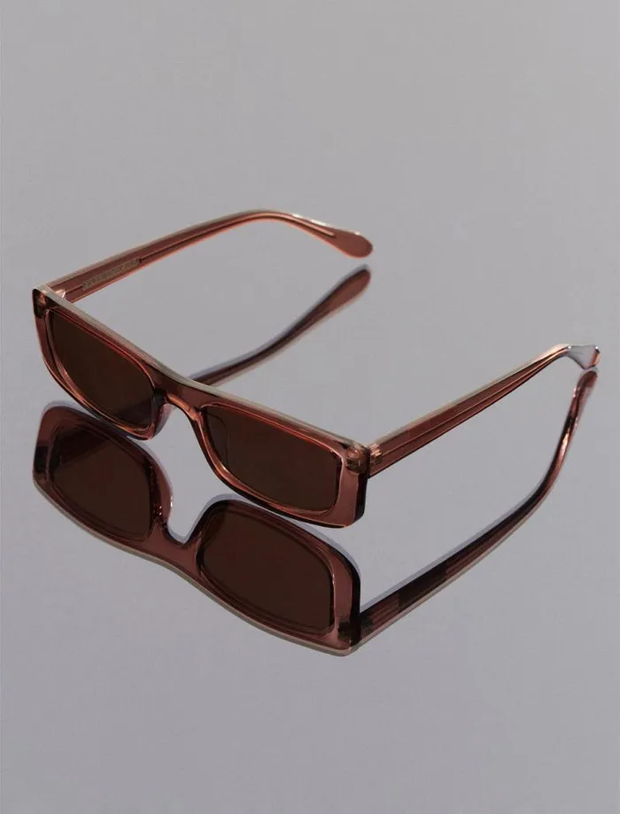 Women Modern Icon Rectangle Sunglasses Blush BCBG Sunglasses