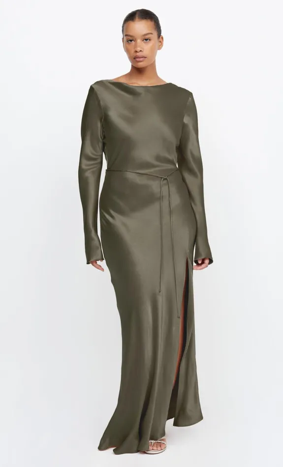 Women MOON DANCE LONG SLEEVE MAXI DRESS 8211 DARK WILLOW Bec Bridge Maxi Dresses Women MOON DANCE LONG SLEEVE MAXI DRESS 8211 DARK WILLOW Bec Bridge Maxi Dresses