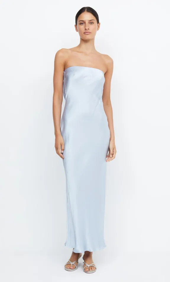 Women MOON DANCE STRAPLESS DRESS 8211 DUSTY BLUE Bec Bridge Prom Dresses