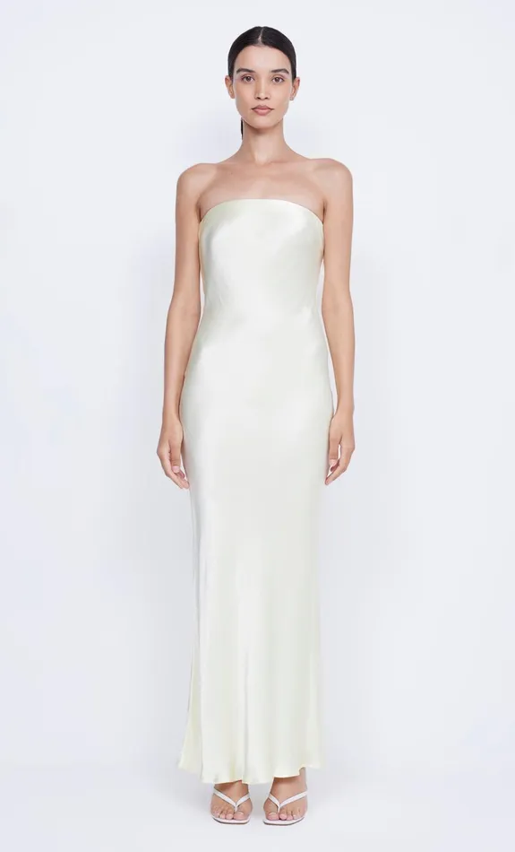 Women MOON DANCE STRAPLESS DRESS 8211 ICE YELLOW Bec Bridge Maxi Dresses