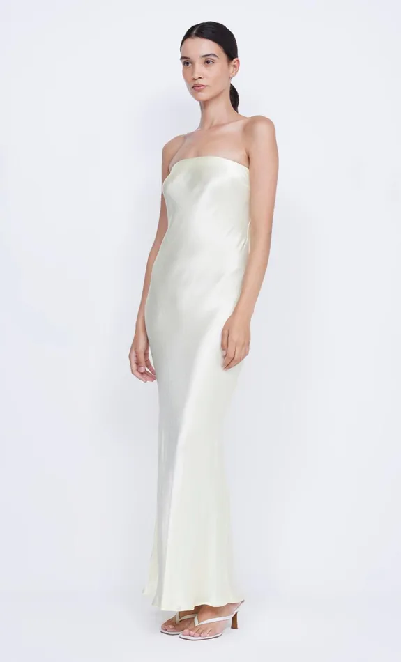 Women MOON DANCE STRAPLESS DRESS 8211 ICE YELLOW Bec Bridge Maxi Dresses
