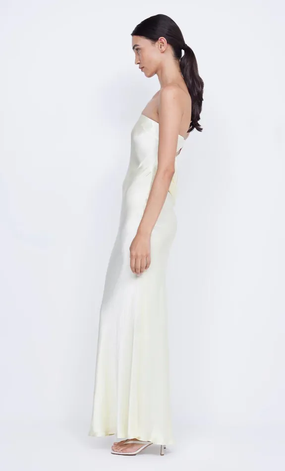 Women MOON DANCE STRAPLESS DRESS 8211 ICE YELLOW Bec Bridge Maxi Dresses