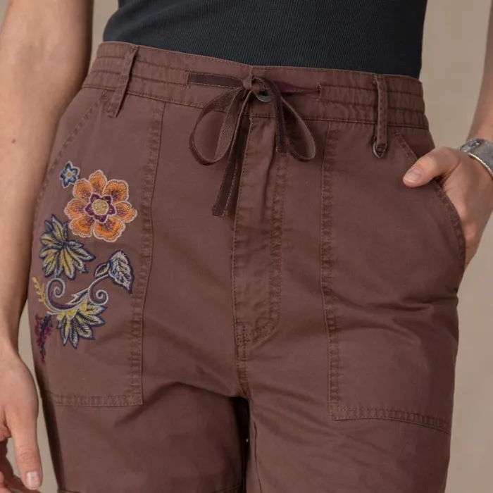 Women Natalia Embroidered Pants Petite Stone Sundance Catalog Petite Styles