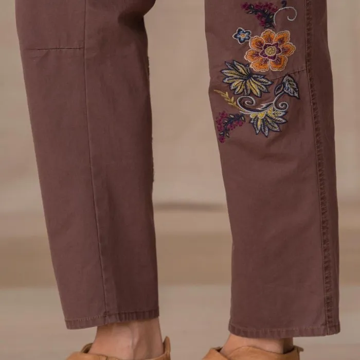 Women Natalia Embroidered Pants Petite Stone Sundance Catalog Petite Styles