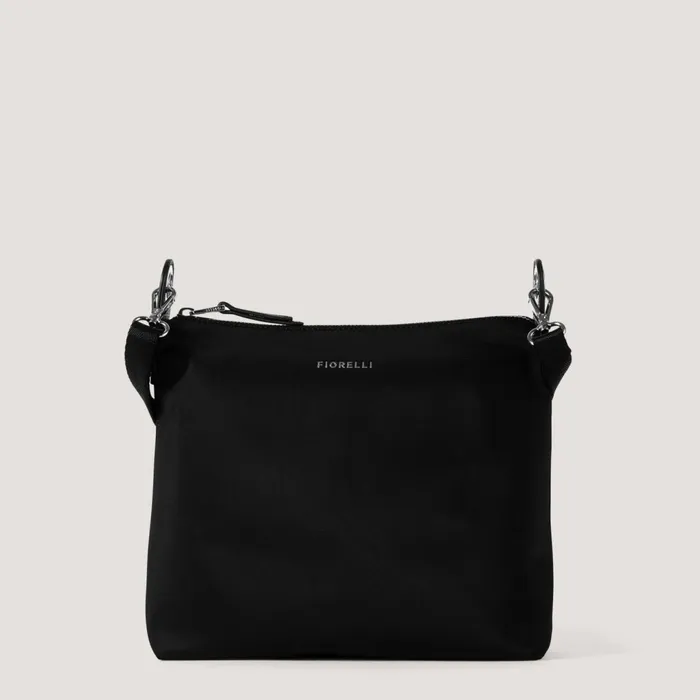 Women Nelly Crossbody Bag Black Nylon Fiorelli Crossbody Bags