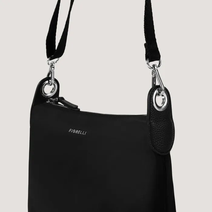 Women Nelly Crossbody Bag Black Nylon Fiorelli Crossbody Bags