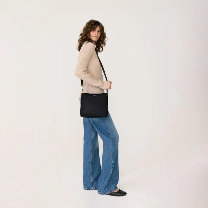 Women Nelly Crossbody Bag Black Nylon Fiorelli Crossbody Bags