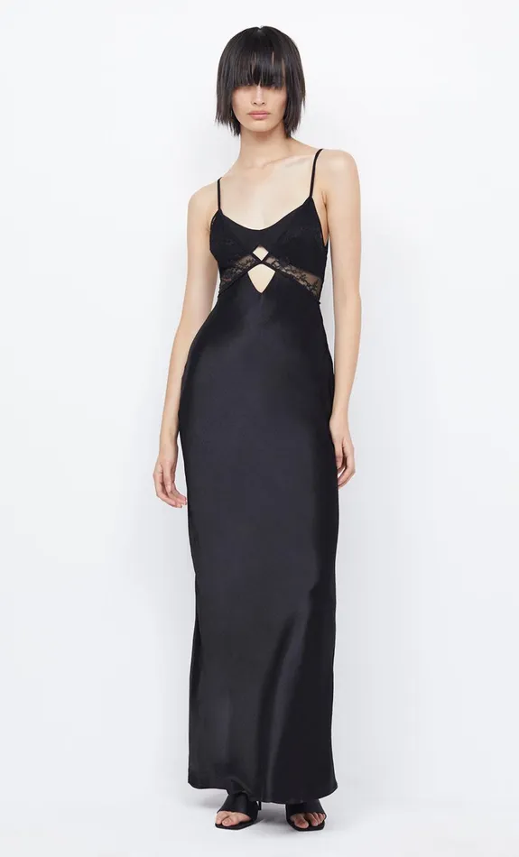 Women NORA LAYERED MAXI DRESS 8211 BLACK Bec Bridge Maxi Dresses