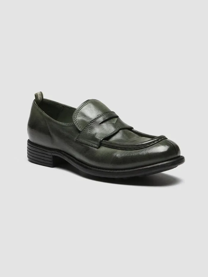 Women Officine Creative Footwear CALIXTE 020 Green Leather Loafers Women Officine Creative Footwear CALIXTE 020 Green Leather Loafers