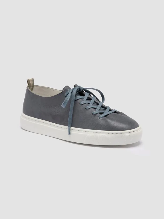 Women Officine Creative Footwear LEGGERA 100 Blue Leather Low Top Sneakers Women Officine Creative Footwear LEGGERA 100 Blue Leather Low Top Sneakers