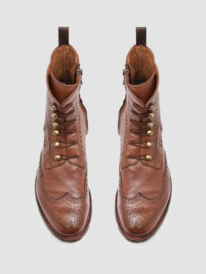 Women Officine Creative Footwear LEXIKON 131 Light Brown Leather Booties Women Officine Creative Footwear LEXIKON 131 Light Brown Leather Booties