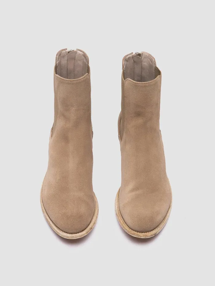 Women Officine Creative Footwear LEXIKON 551 Brown Suede Zipped Boots Women Officine Creative Footwear LEXIKON 551 Brown Suede Zipped Boots