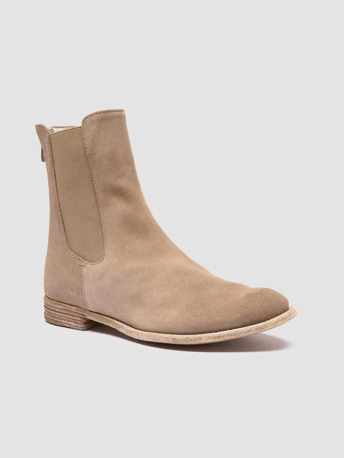 Women Officine Creative Footwear LEXIKON 551 Brown Suede Zipped Boots Women Officine Creative Footwear LEXIKON 551 Brown Suede Zipped Boots