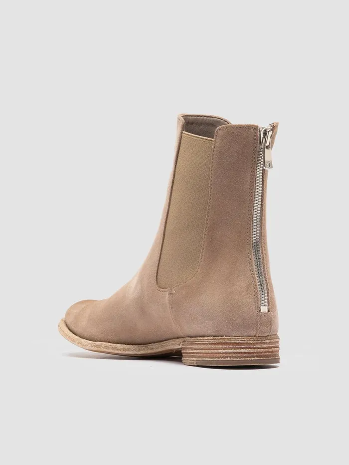 Women Officine Creative Footwear LEXIKON 551 Brown Suede Zipped Boots Women Officine Creative Footwear LEXIKON 551 Brown Suede Zipped Boots