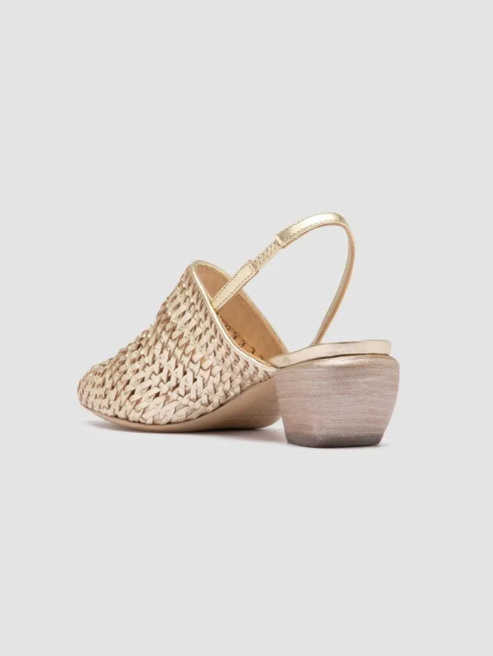 Women Officine Creative Footwear SALLY 032 Platino Opaco Platinum Slingback Sandals