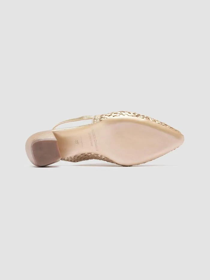 Women Officine Creative Footwear SALLY 032 Platino Opaco Platinum Slingback Sandals