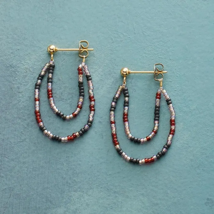 Women Old Glory Loop Around Earrings Sundance Catalog Earrings