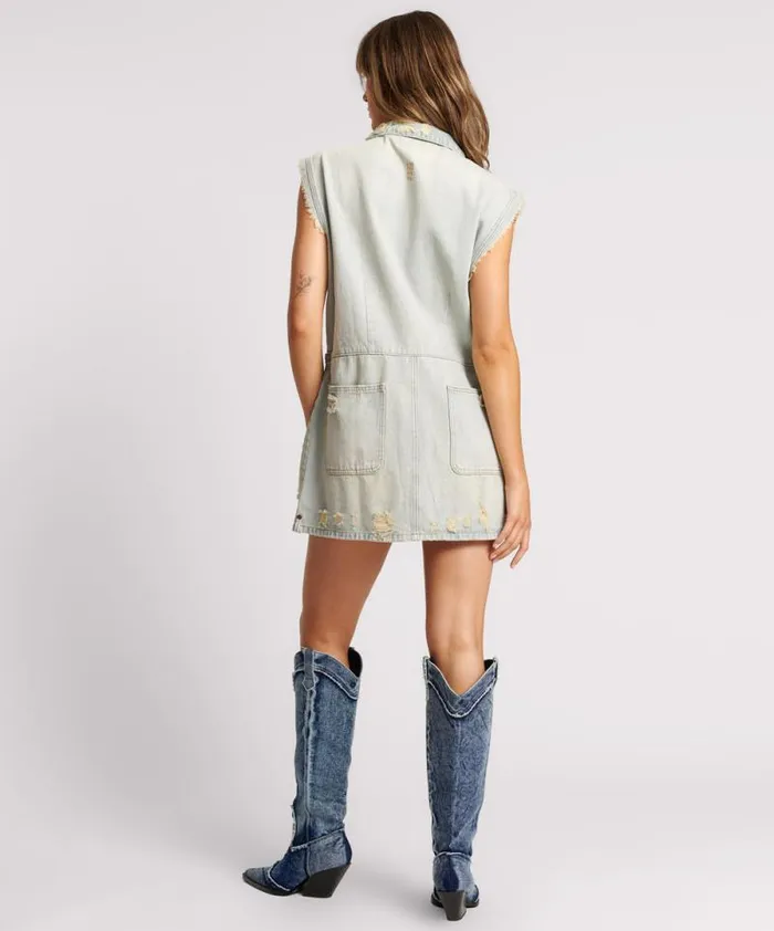 Women OLD WEST PALISADES DENIM DRESS One Teaspoon Denim Dresses