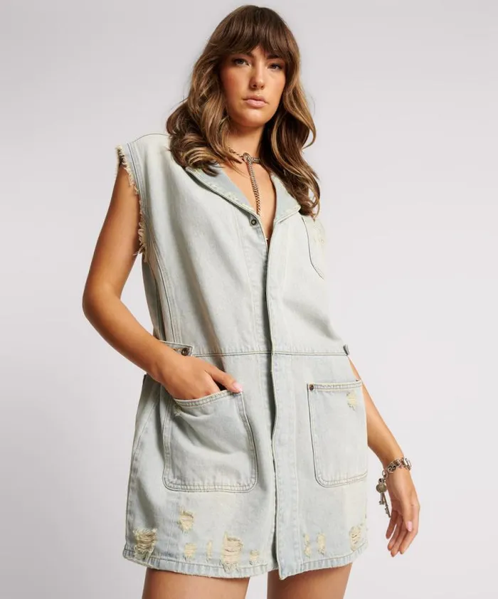 Women OLD WEST PALISADES DENIM DRESS One Teaspoon Denim Dresses