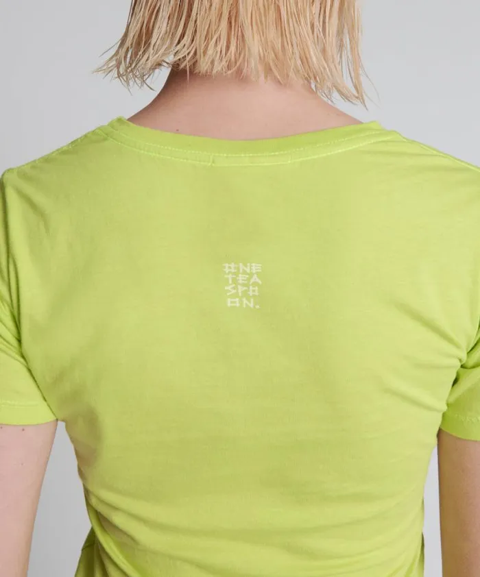 Women ONE TEASPOON ORGANIC FITTED LOGO TEE YELLOW One Teaspoon Tees and Tanks Women ONE TEASPOON ORGANIC FITTED LOGO TEE YELLOW One Teaspoon Tees and Tanks