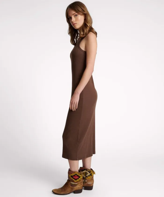 Women ONE TEASPOON RIB SINGLET MIDI DRESS One Teaspoon Midi and Maxi Dresses Women ONE TEASPOON RIB SINGLET MIDI DRESS One Teaspoon Midi and Maxi Dresses