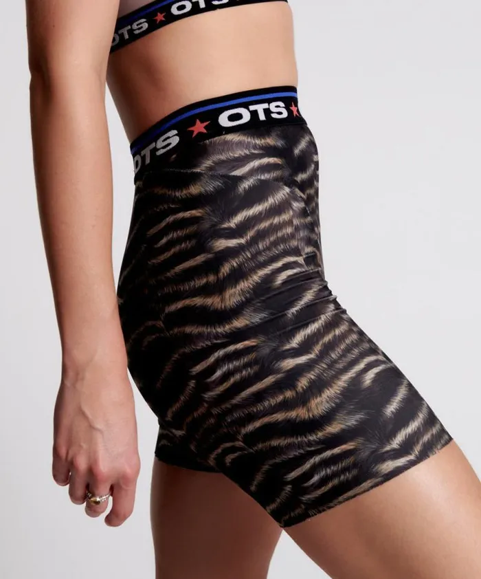 Women OTS DARK ANIMAL CYCLE SHORTS One Teaspoon Bottoms Women OTS DARK ANIMAL CYCLE SHORTS One Teaspoon Bottoms