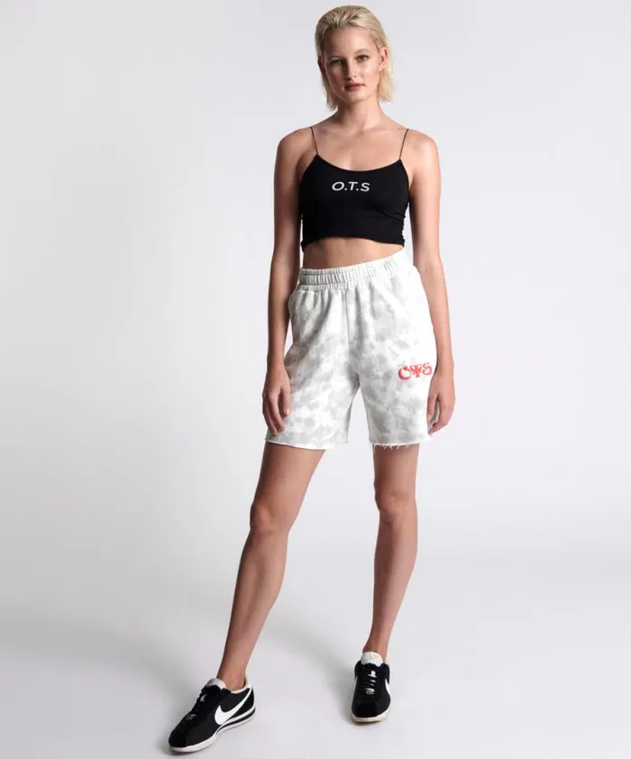Women OTS HIGH WAIST KICK SHORTS WHITE One Teaspoon Bottoms Women OTS HIGH WAIST KICK SHORTS WHITE One Teaspoon Bottoms