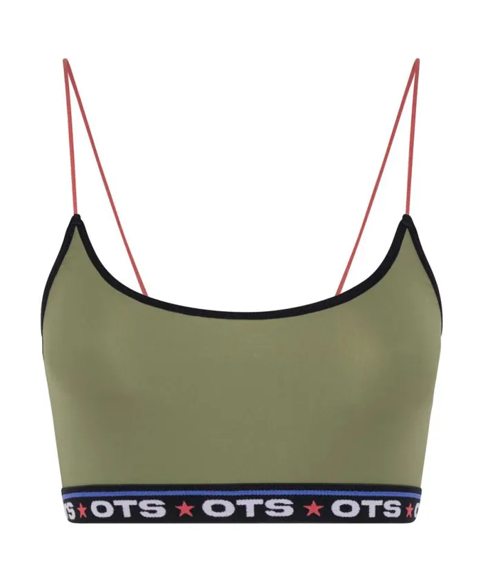 Women OTS KHAKI BOXER CROP BRALETTE One Teaspoon Intimates Women OTS KHAKI BOXER CROP BRALETTE One Teaspoon Intimates