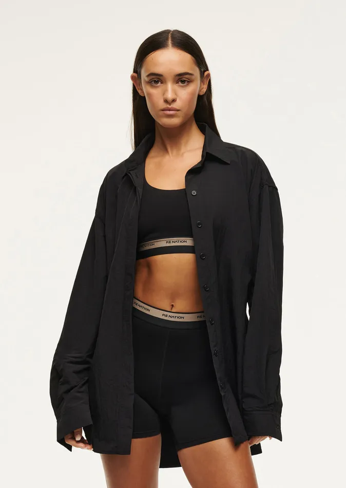 Women PE Nation AVANT SHIRT IN BLACK LongSleeveTops