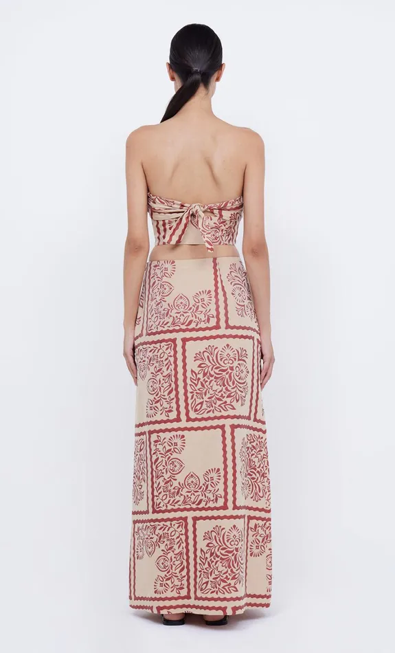 Women PALM BLISS STRAPLESS CROP 8211 SAHARA JACQUARD Bec Bridge Sleeveless