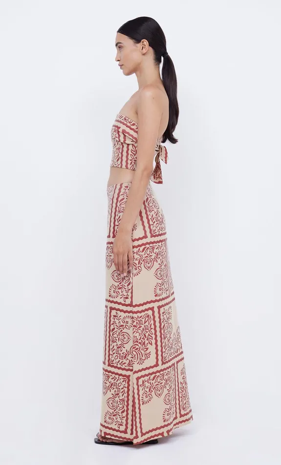 Women PALM BLISS STRAPLESS CROP 8211 SAHARA JACQUARD Bec Bridge Sleeveless