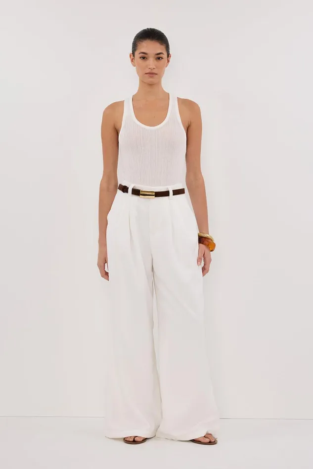 Women Pants DISSH GRACE WHITE PANT