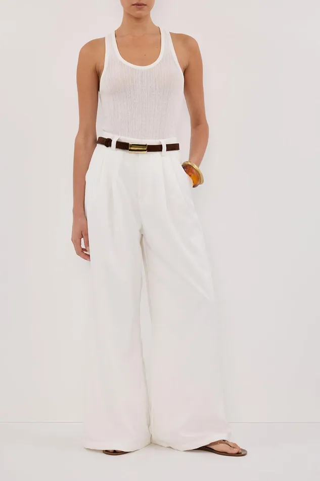 Women Pants DISSH GRACE WHITE PANT