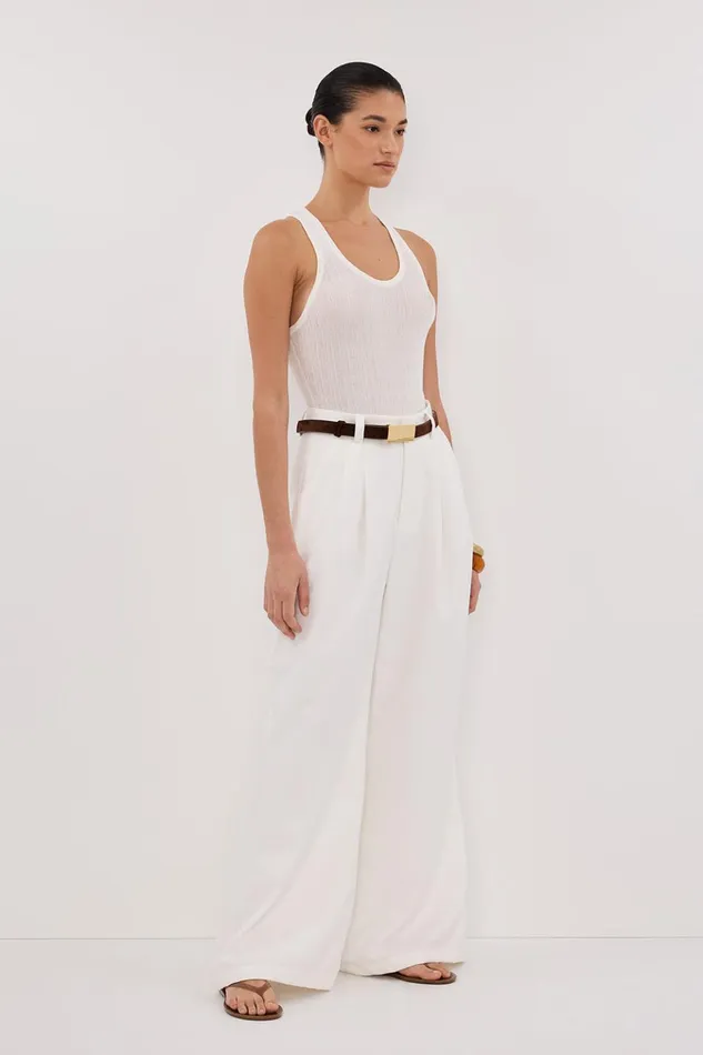Women Pants DISSH GRACE WHITE PANT